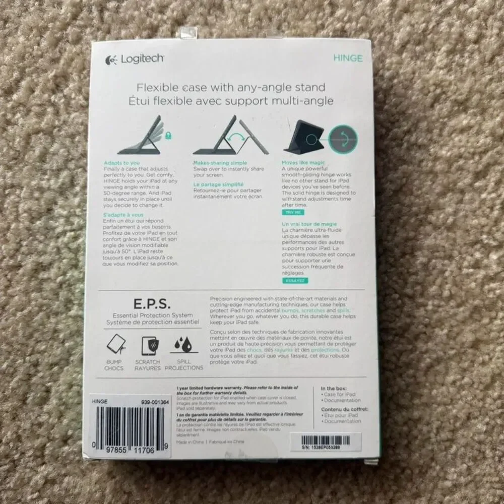 Logitech Hinge Case for iPad mini, 2 and 3.
